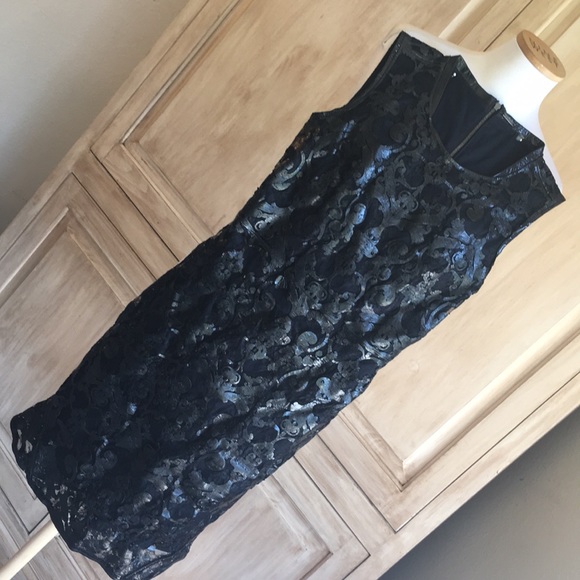 Elie Tahari Dresses & Skirts - Elie Tahari “Sierra” Leather & Lace Dress - Sz 0